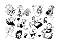 Girls (set of stikers)