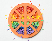 LGBT Center Logo | paper art