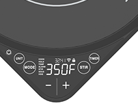 Concept Induction Cooktop with Advanced Functionality