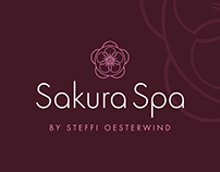 Logo, logo design for sakura Spa, Hamburg