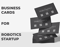 Business cards for robotics startup