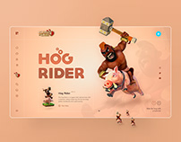 Hog Rider UI design concept
