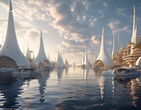 Sails Futuristic City