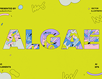 Algae - Abstract & Retro Stock Graphics