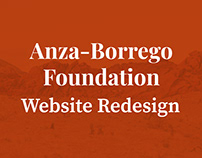 Anza-Borrego Foundation Website Redesign