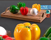 Free 3d model Peppers