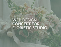 Website for floristic studio/Design concept