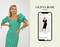 Olivia Rose | E-commerce | Redesign