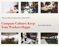 Keep your workers Happy by Geoffrey Byruch