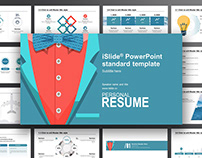 iSlide Eye-catching Presentation Resume Template