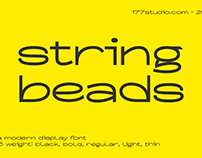 Free Font - String Beads
