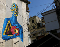 Gods in Love - Wall in Tirana - Albania