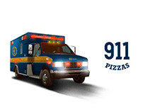 911 PIZZAS - Branding