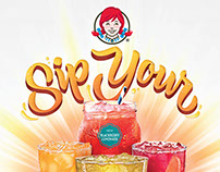 Wendy's "Sip Your Summer Up" Lettering