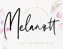 Melanott Script Font