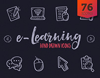 e-Learning Hand Drawn Icons