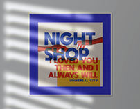 Night Shop Universal City Music Poster
