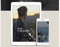 Antenna music mobile version redesign - Design by - Cho