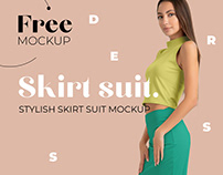 Free Skirt Suit Mockup