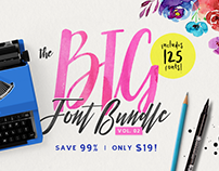 The Big Font Bundle Vol. 2 (99% OFF)