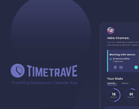 TimeTrave - Travelling Salesperson Calendar App Design