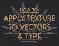 How to Apply Textures to Vector Designs & Typography