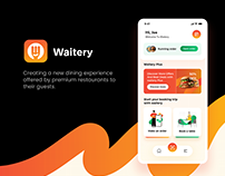 Waitery App UI/UX Design.