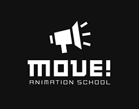 Brand identity and animation for MOVE animation school