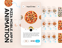 Pizza Mobile App UI Animation (FIGMA)