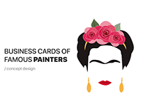 Business Cards of Famous Painters - A Fun Project!