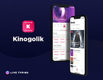 Mobile UI Design: Kinogolik app