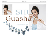 Landing page for health and beauty store ShuGuasha
