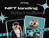 NFT landing MetaZoo | Crypto website