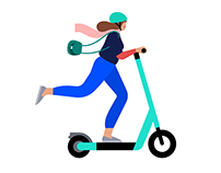Tier Mobility brand illustrations