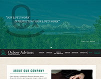 Oxbow Advisors Homepage Mockup