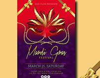 Mardi Gras Event Poster
