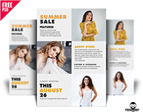 Summer Sale Flyer PSD