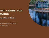 Lakefront Camps For Sale in Maine