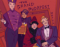 Wes Anderson movie illustration