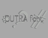 OUTRA reversed contrast typeface