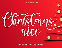 FREE FONT | Christmas Nice | Modern Calligraphy