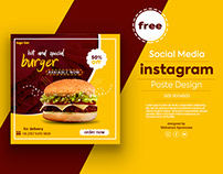 free instagram post template psd