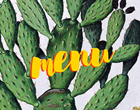 Cactus Menu Design