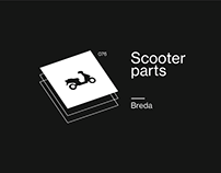 Visuele identiteit Scooter Parts Breda