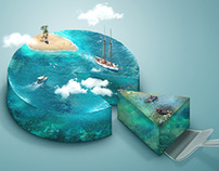 Choose your piece of ocean - isometric