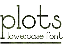 plots - Free lowercase font