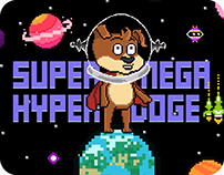 Super Mega Hyper Doge - crypto 8-bit logo and website