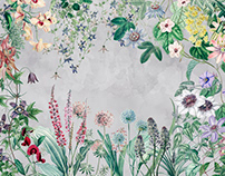Wallpaper "Hanging Gardens" Size 405*270cm, 150 dpi