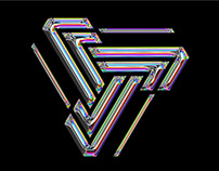Neon Chrome Logo Mockup