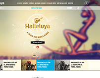 Layout Site Institucional Halleluya